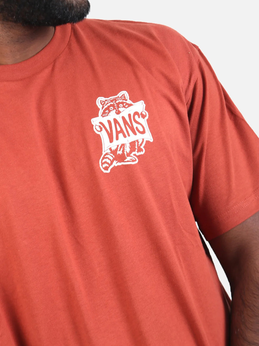 T-shirt Vans Racoon Sign da Uomo - Rosso