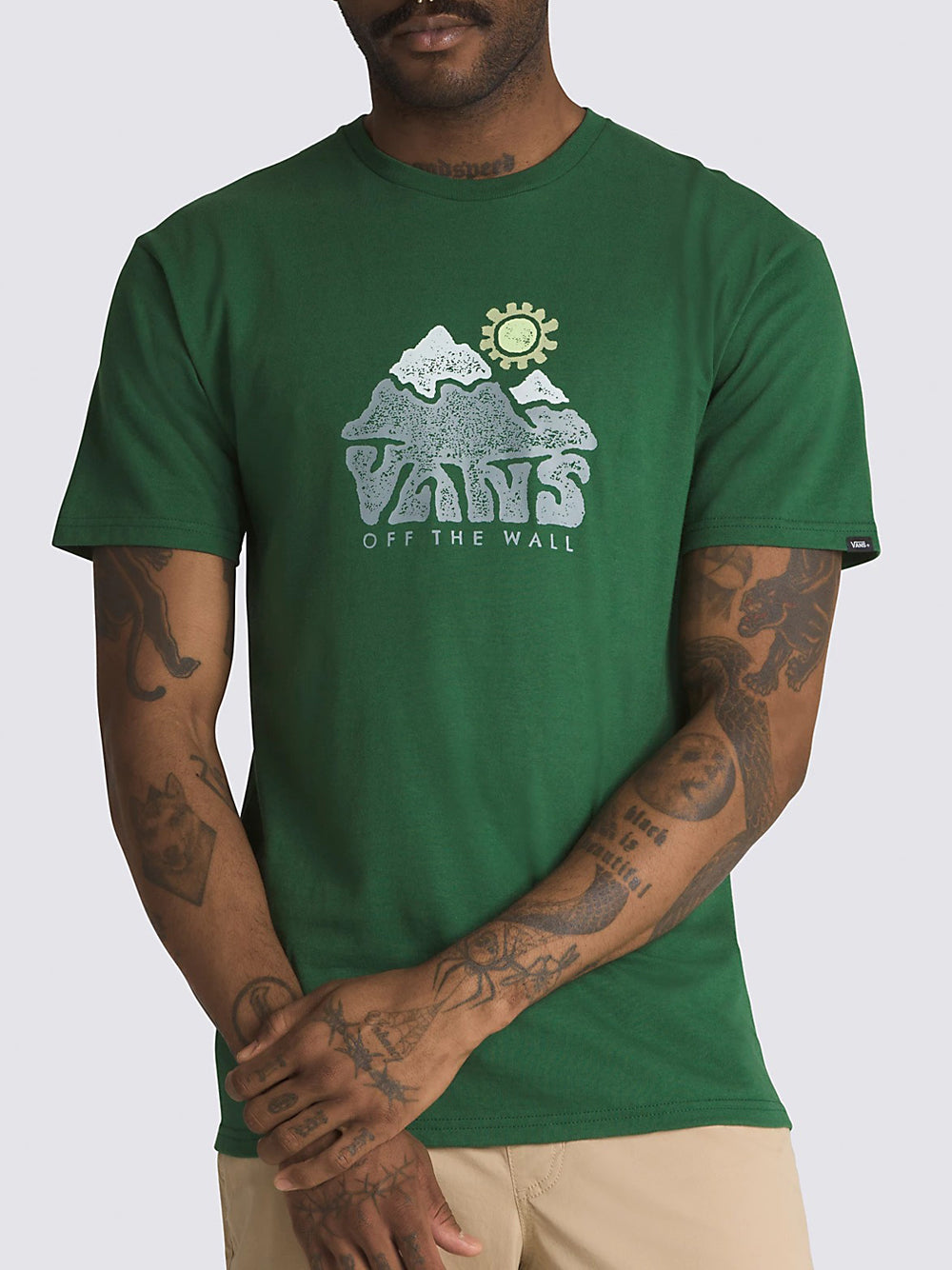 T-shirt Vans Mountain View da Uomo - Verde