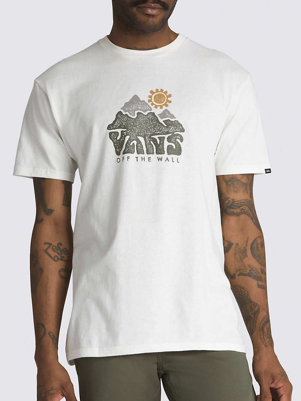 T-shirt Vans Mountain View da Uomo - Bianco