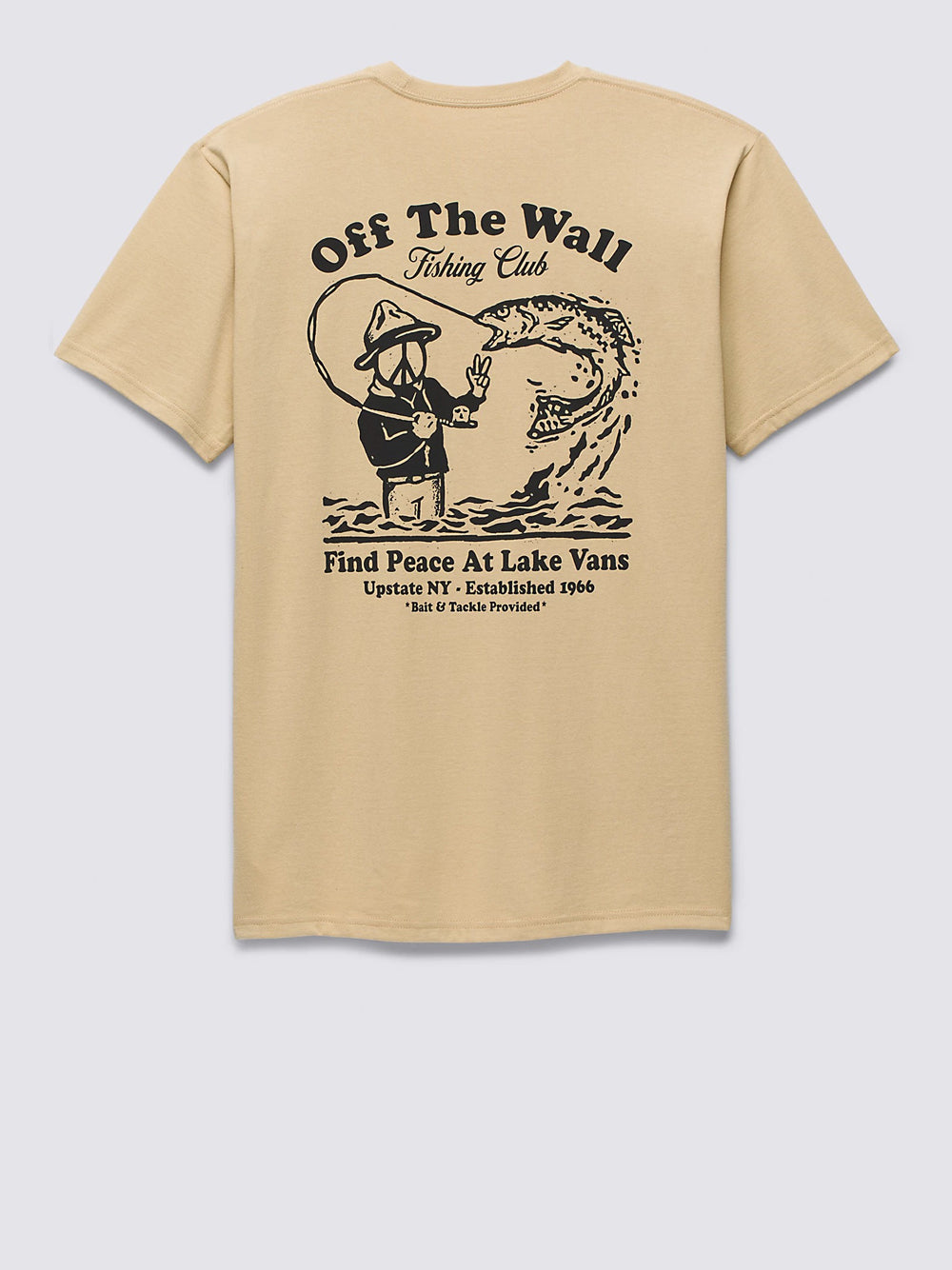 T-shirt Vans da Fishing Club Pocket Uomo - Beige