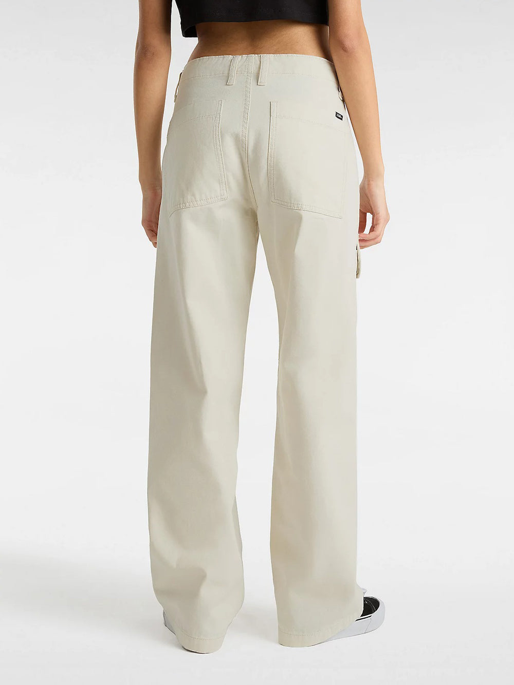 Pantalone Cargo Vans Arroyo Wide Leg da Donna - Avorio