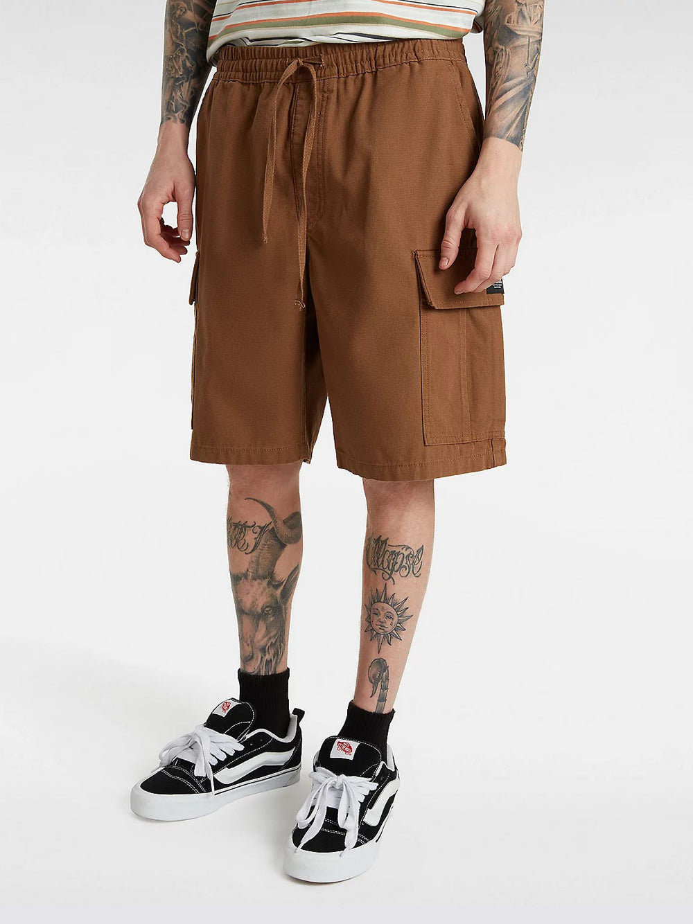 Bermuda Casual Vans Range Cargo Loose da Uomo - Marrone