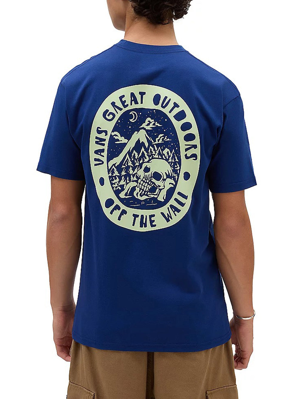 T-shirt Vans Happy Moon da Uomo - Blu