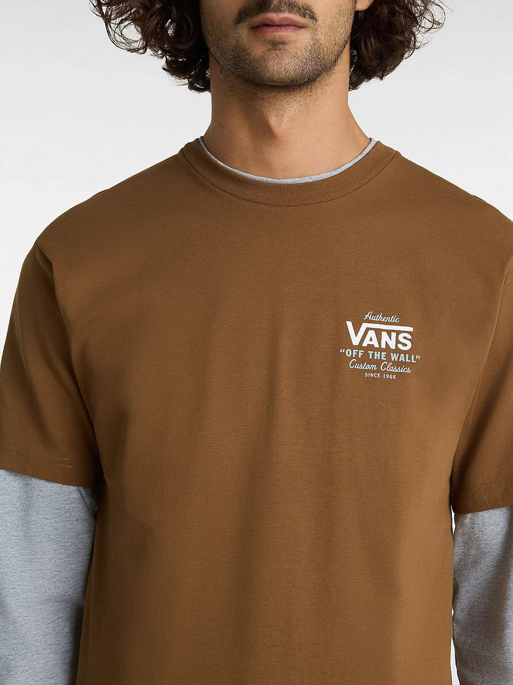 T-shirt Vans Holder St Classic da Uomo - Marrone