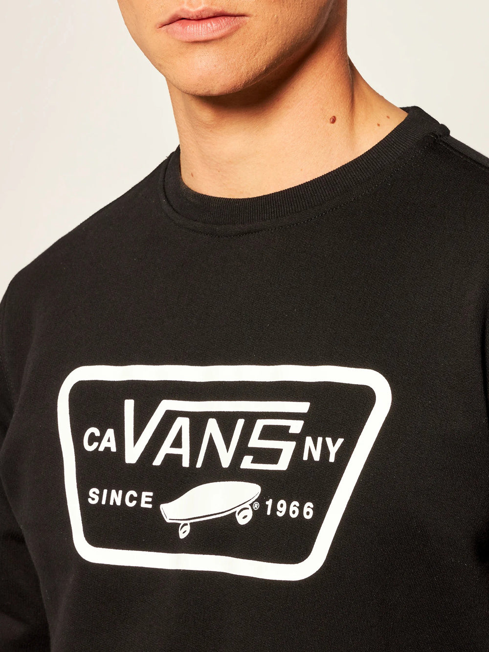 Felpa Vans Full Patch Crew da Uomo - Nero