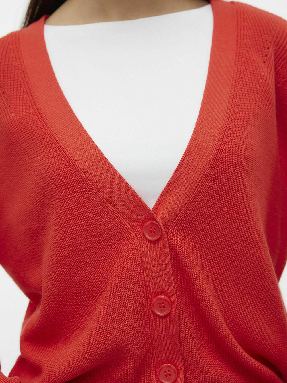 Cardigan Vero Moda da Donna - Rosso