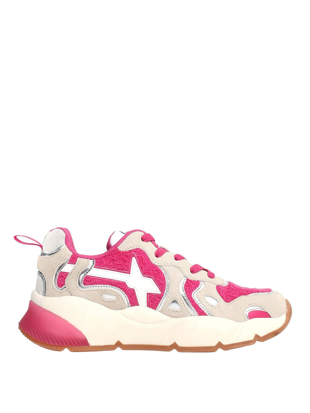 Sneakers W6YZ Sarah W da Donna - Fucsia Beige