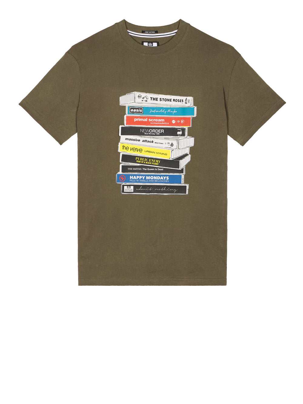 T-shirt Weekend Offender Cassettes da Uomo - Verde