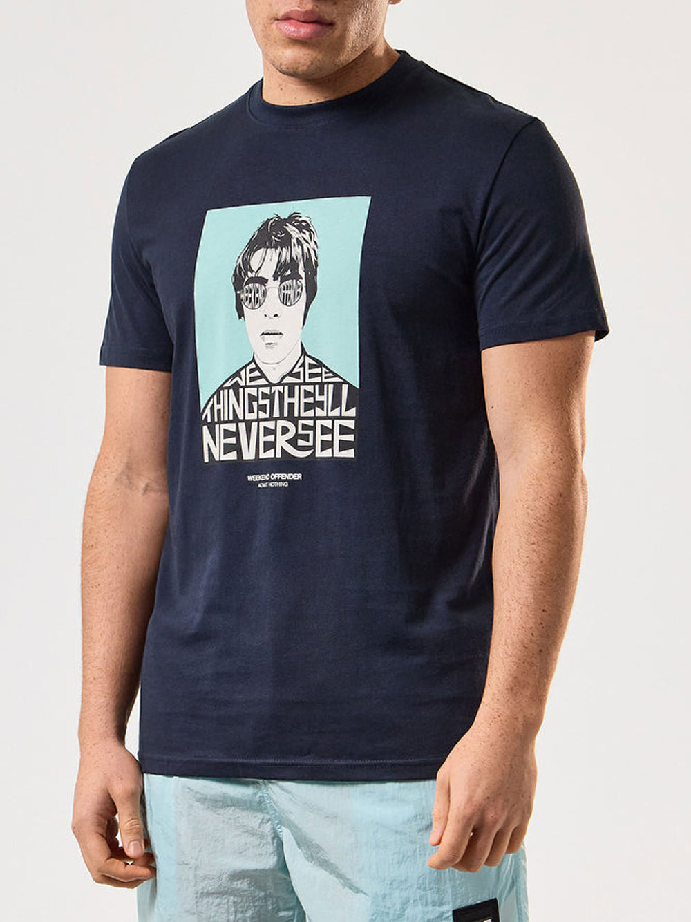 T-shirt Weekend Offender Forever da Uomo - Blu