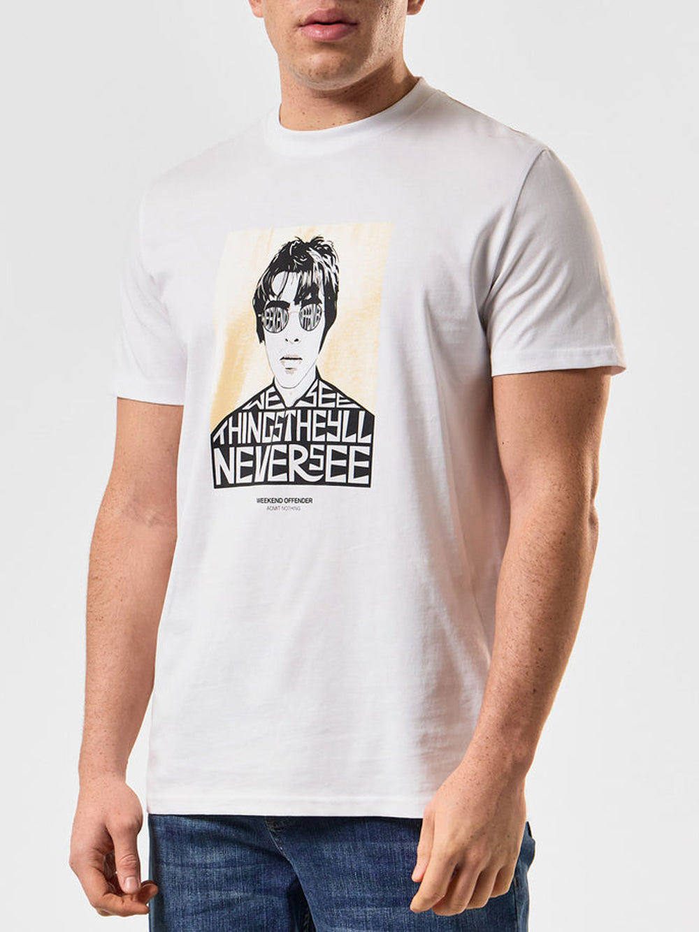 T-shirt Weekend Offender Forever da Uomo - Bianco