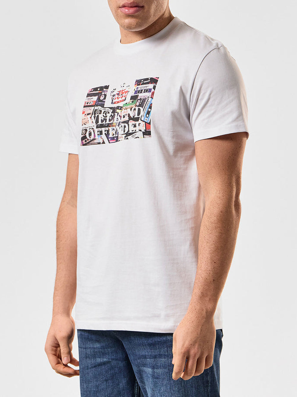 T-shirt Weekend Offender Keyte da Uomo - Bianco