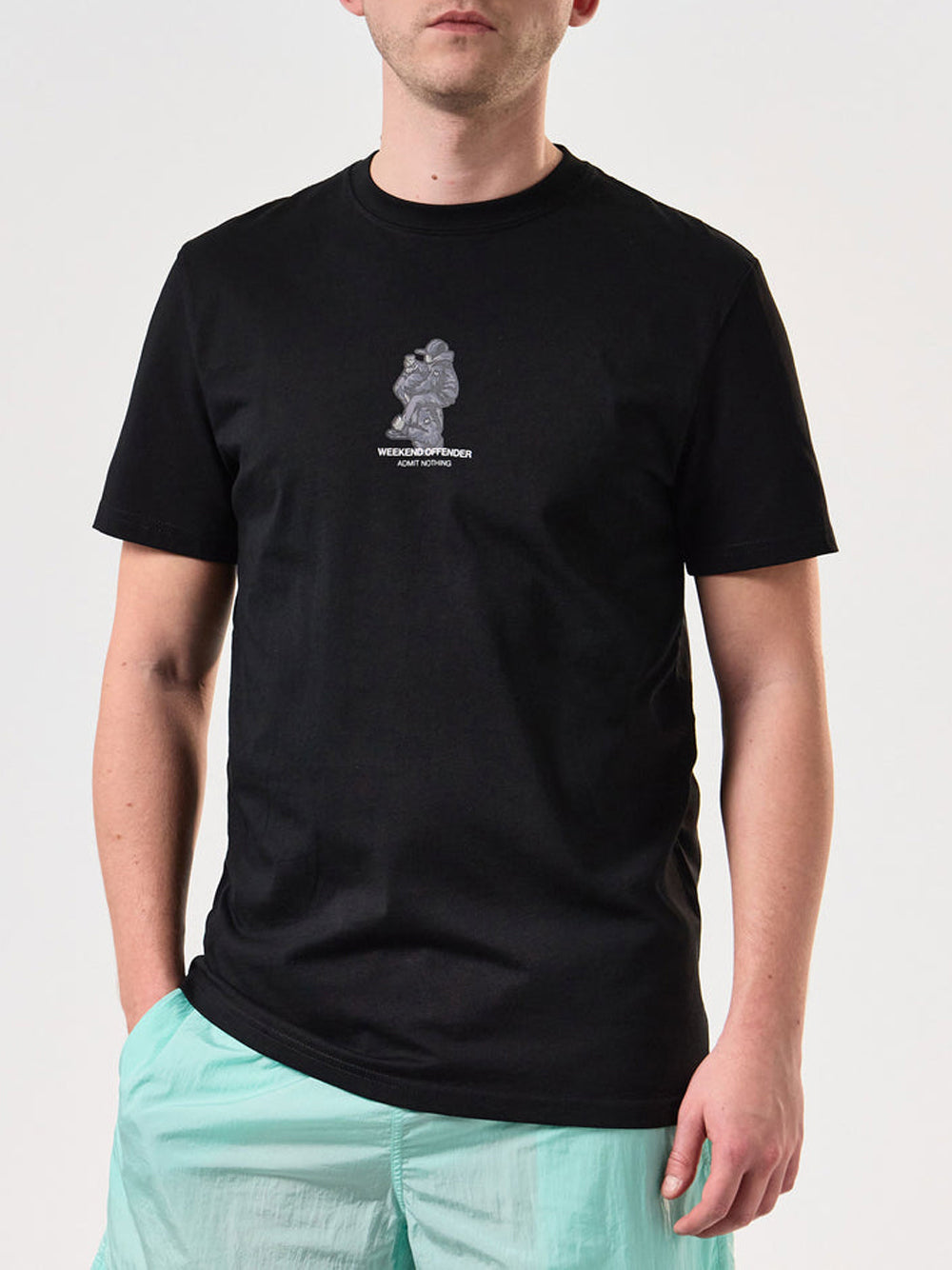 T-shirt Weekend Offender Reggie da Uomo - Nero