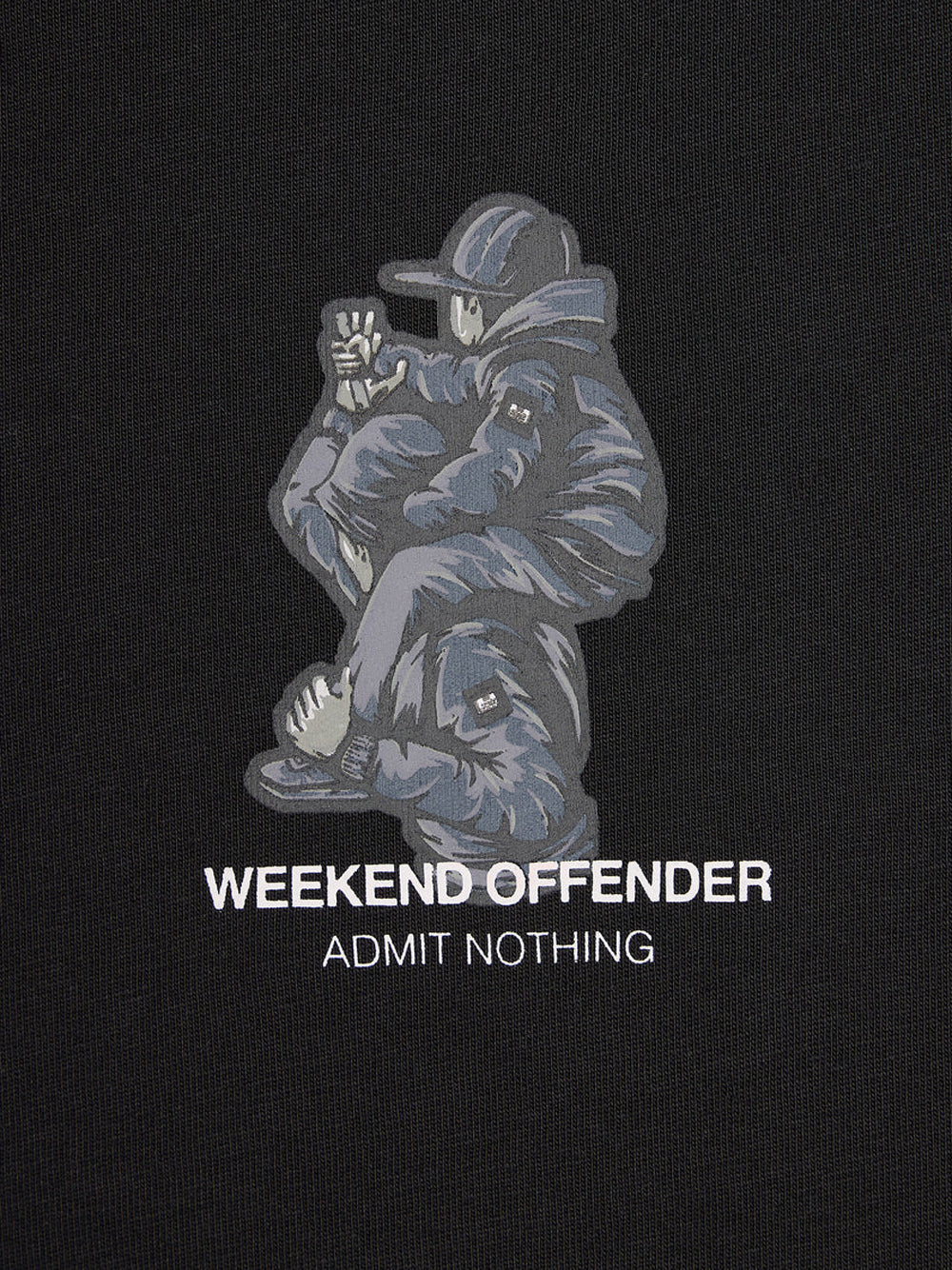 T-shirt Weekend Offender Reggie da Uomo - Nero