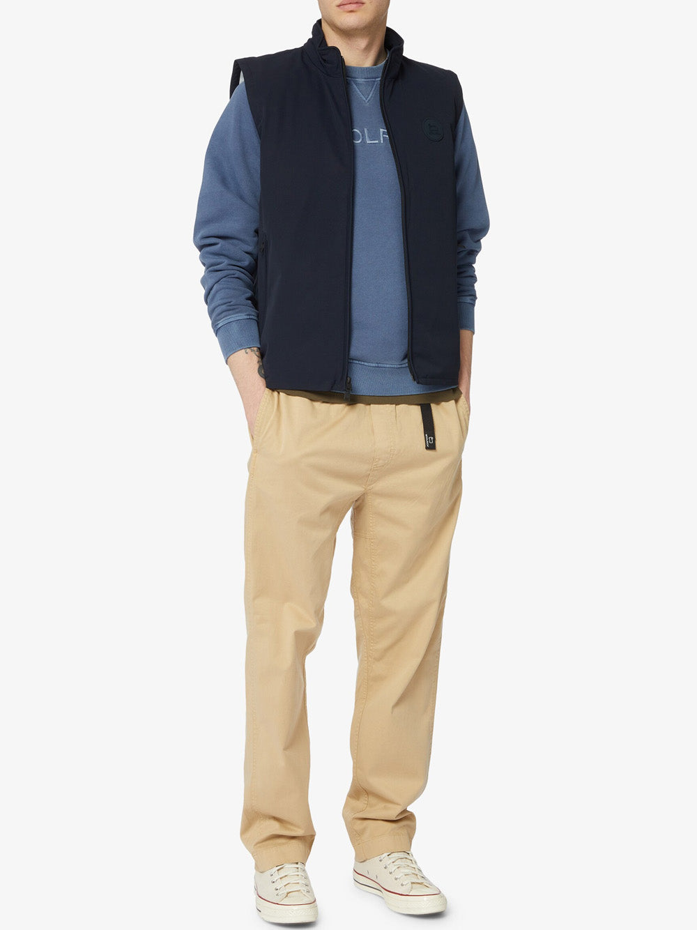 Smanicato Woolrich Pacific da Uomo - Blu