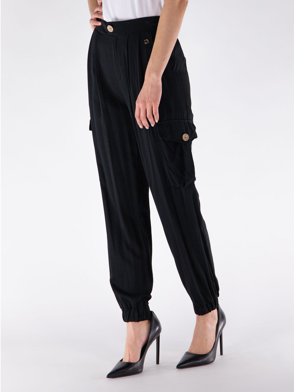 Pantalone Cargo Yes Zee da Donna - Nero