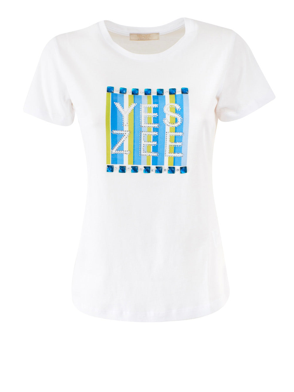 T-shirt Yes Zee da Donna - Bianco