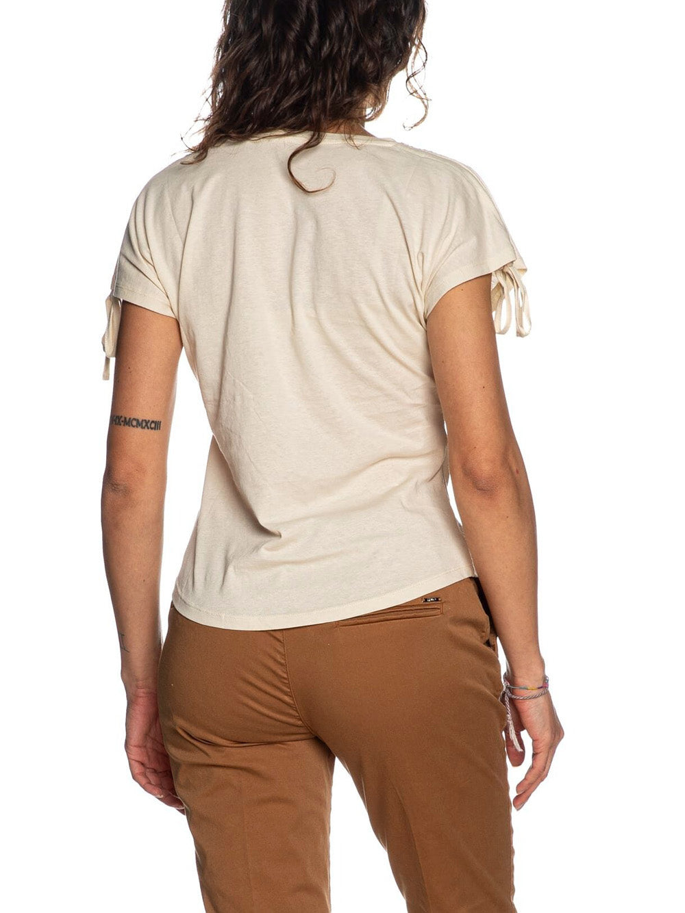 T-shirt Yes Zee da Donna - Beige