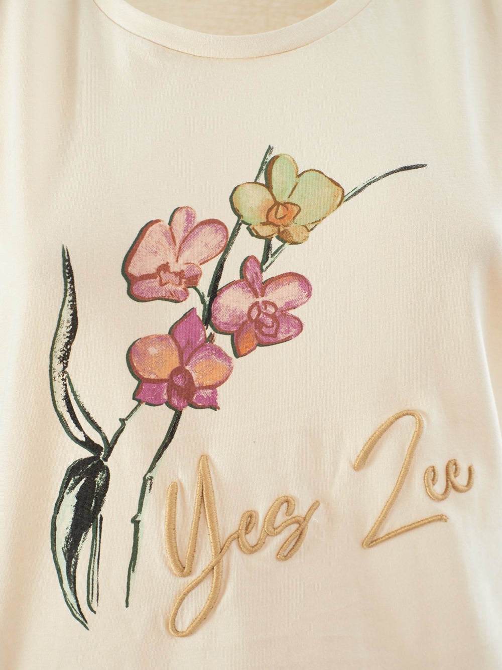 T-shirt Yes Zee da Donna - Beige