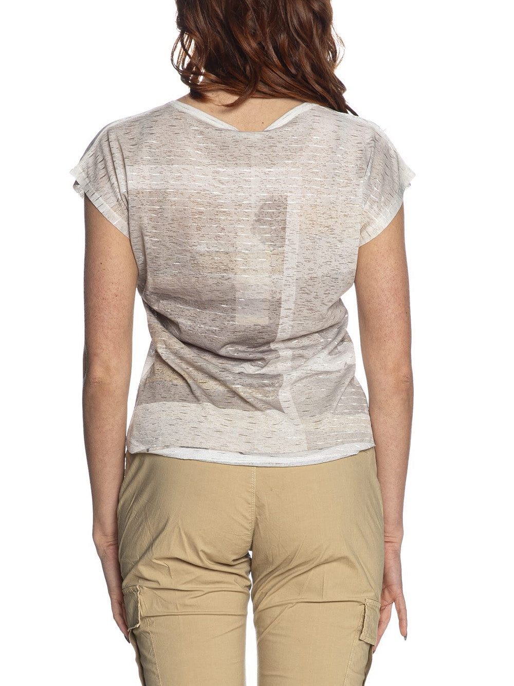 T-shirt Yes Zee da Donna - Beige