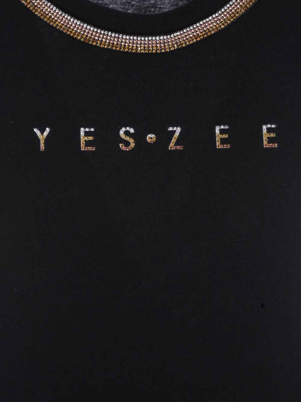 T-shirt Yes Zee da Donna - Nero