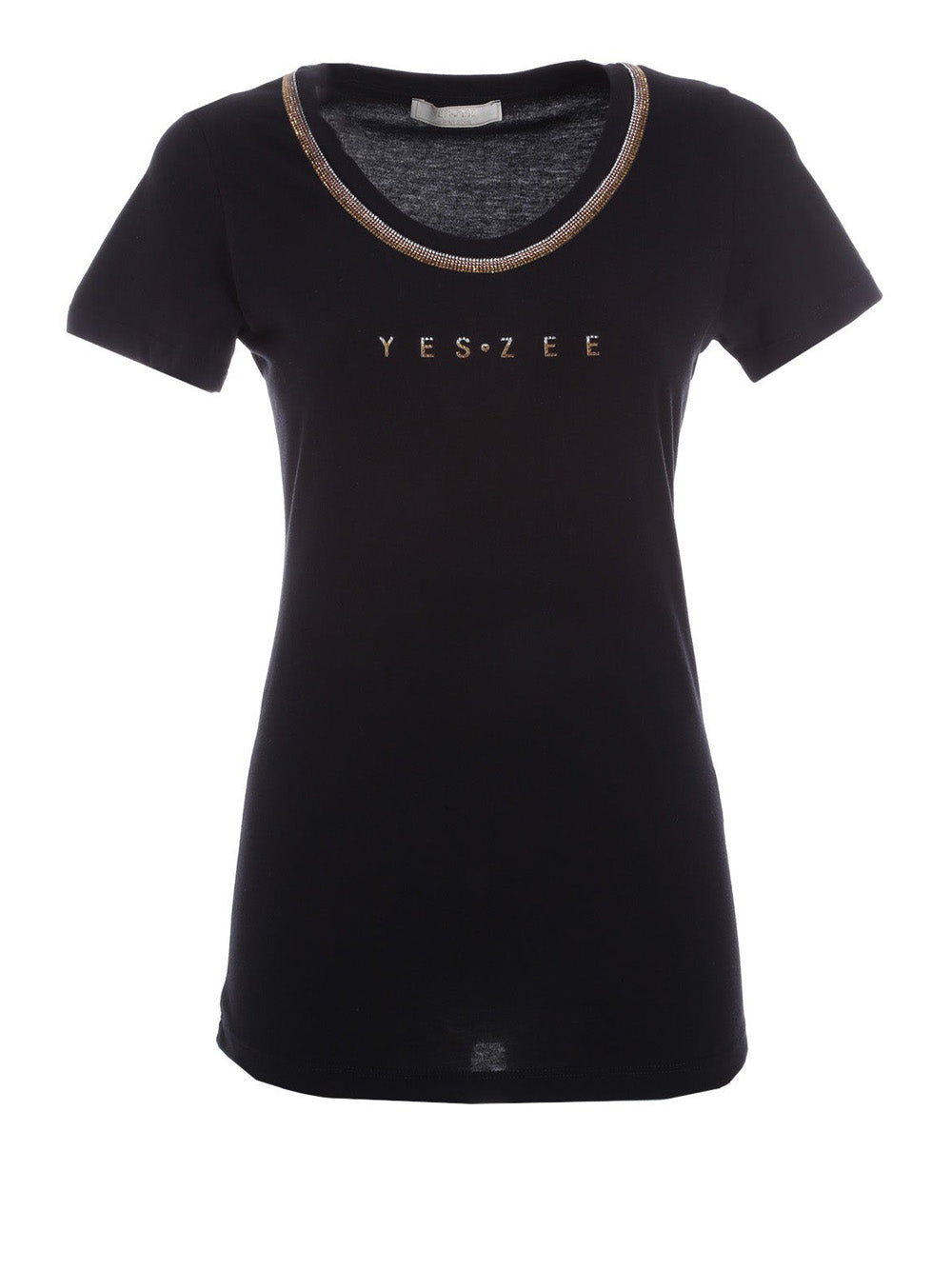 T-shirt Yes Zee da Donna - Nero