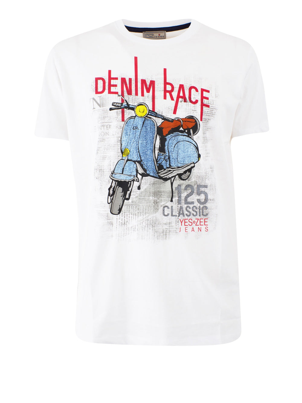 T-shirt Yes Zee da Uomo - Bianco