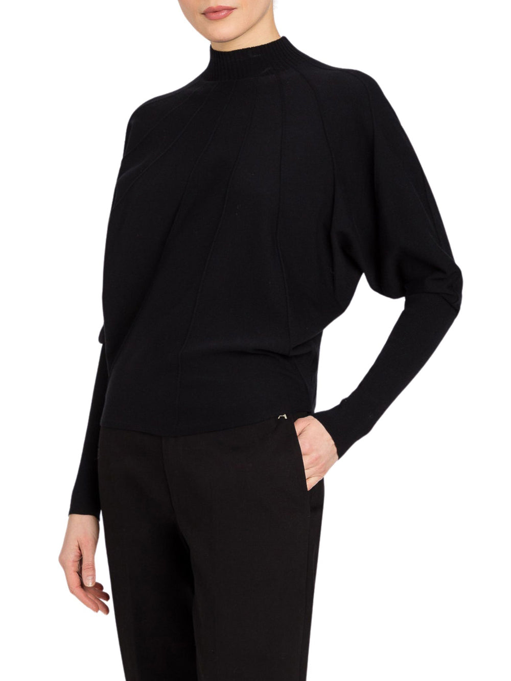 Maglia Collo Alto Actitude da Donna - Nero