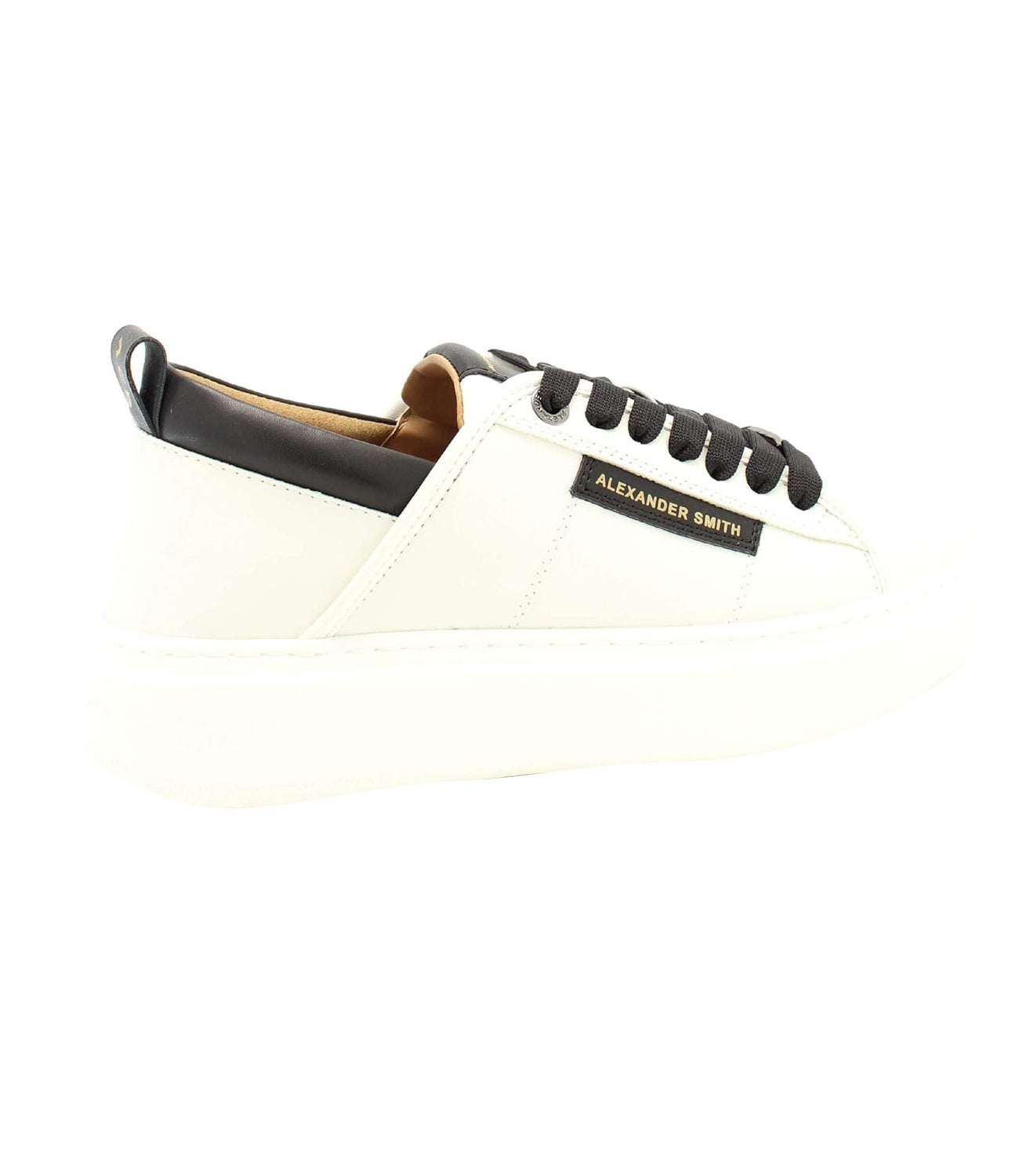 Alexander Smith Sneakers Eco-Wembley Uomo Mod. AEBAEWM-7010 WBK WHITE BLACK Bianco