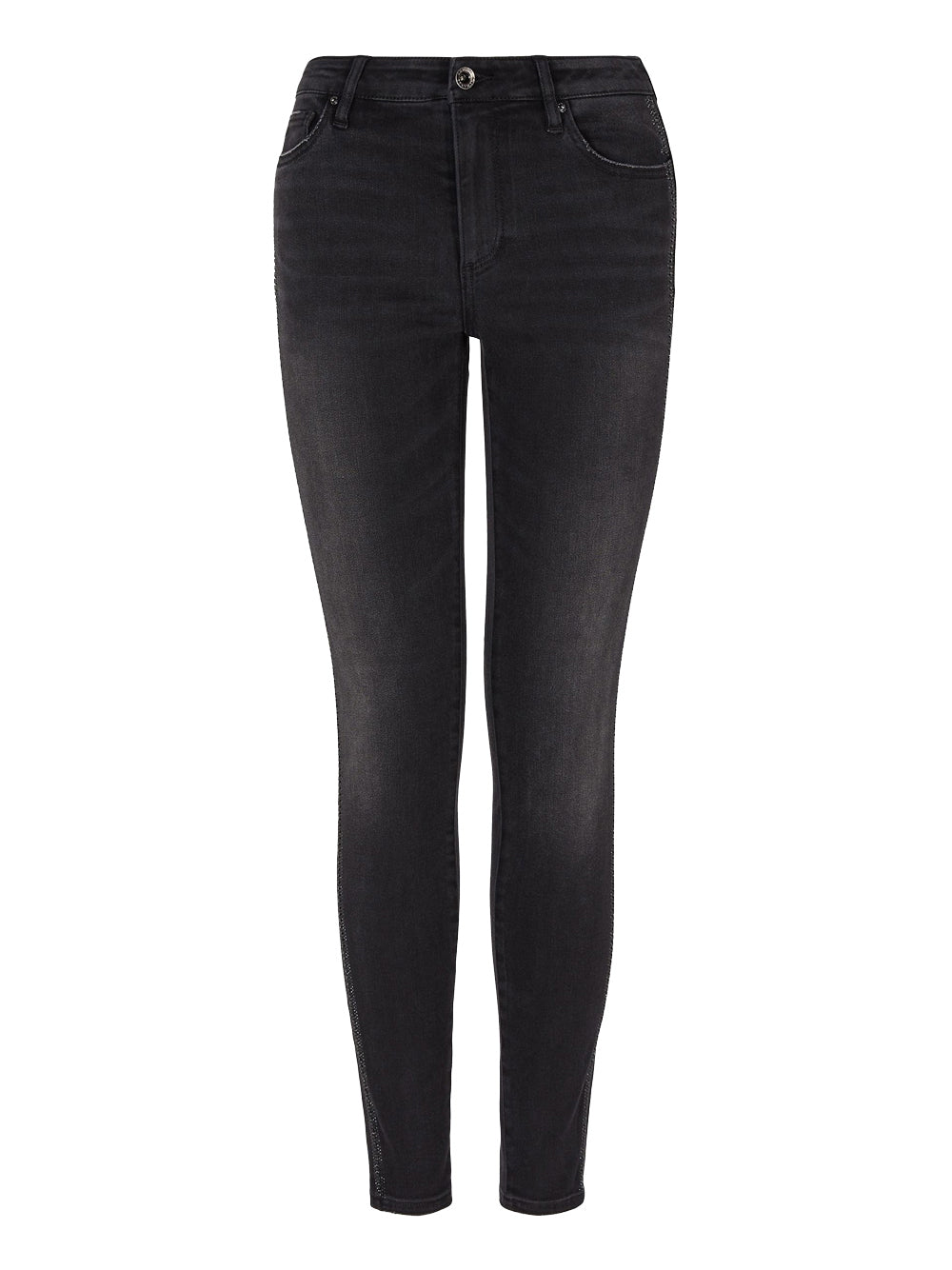 Jeans Skinny Armani Exchange da Donna - Nero