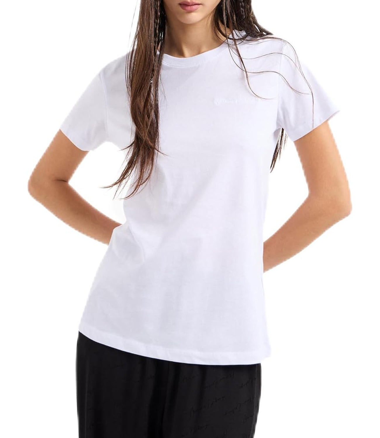 A|X Armani Exchange T-shirt Donna Mod. 6DYT47-YJDGZ 1000 Optic White