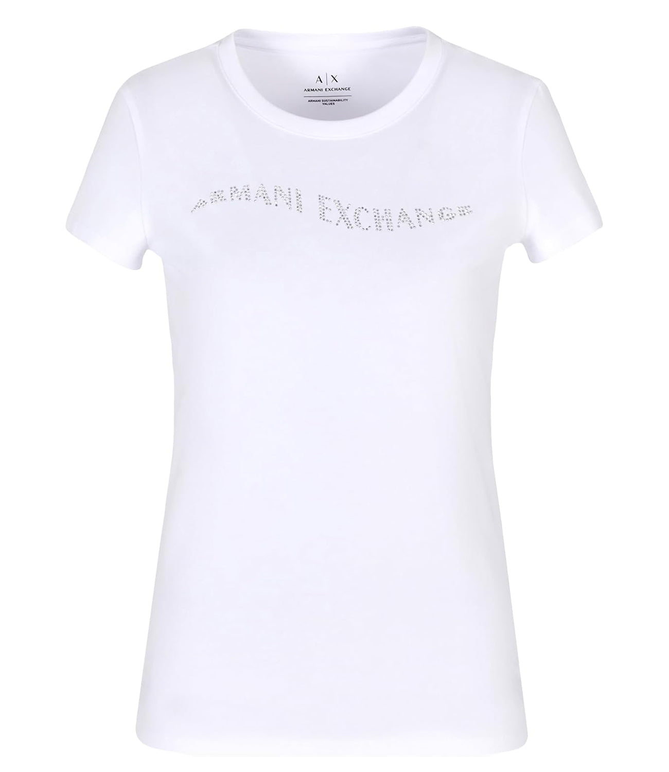 A|X Armani Exchange T-shirt Donna Mod. 6DYT57-YJETZ 1000 Optic White