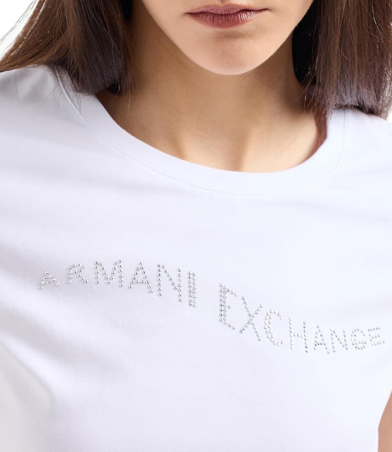 A|X Armani Exchange T-shirt Donna Mod. 6DYT57-YJETZ 1000 Optic White