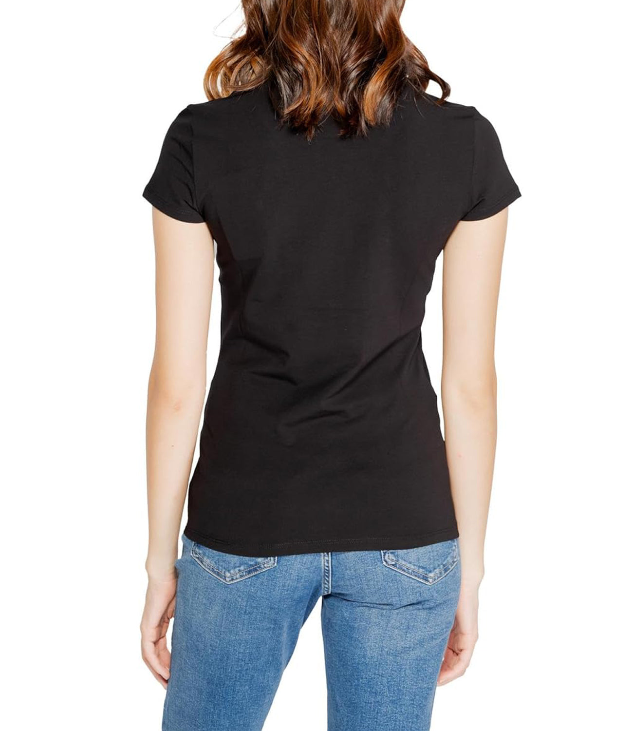 A|X Armani Exchange T-shirt Donna Mod. 6DYT57-YJETZ 1200 Black Nero