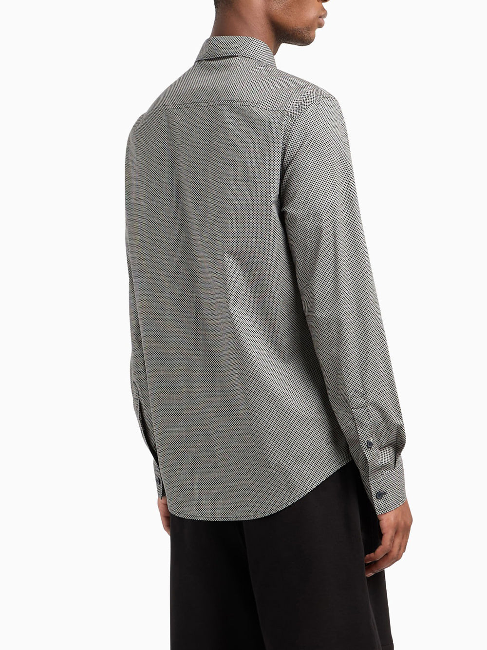 Camicia Casual Armani Exchange Slim Fit da Uomo - Grigio