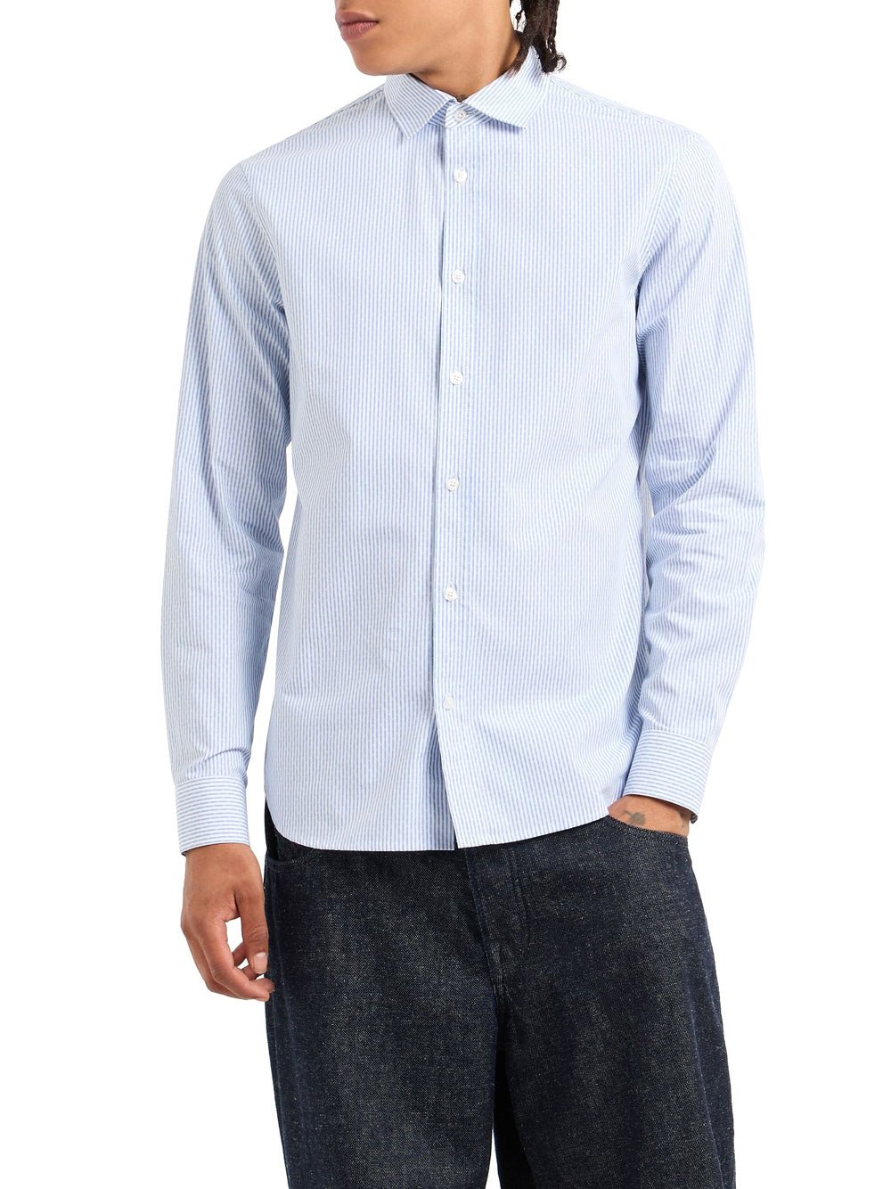 Camicia Casual Armani Exchange da Uomo - Celeste