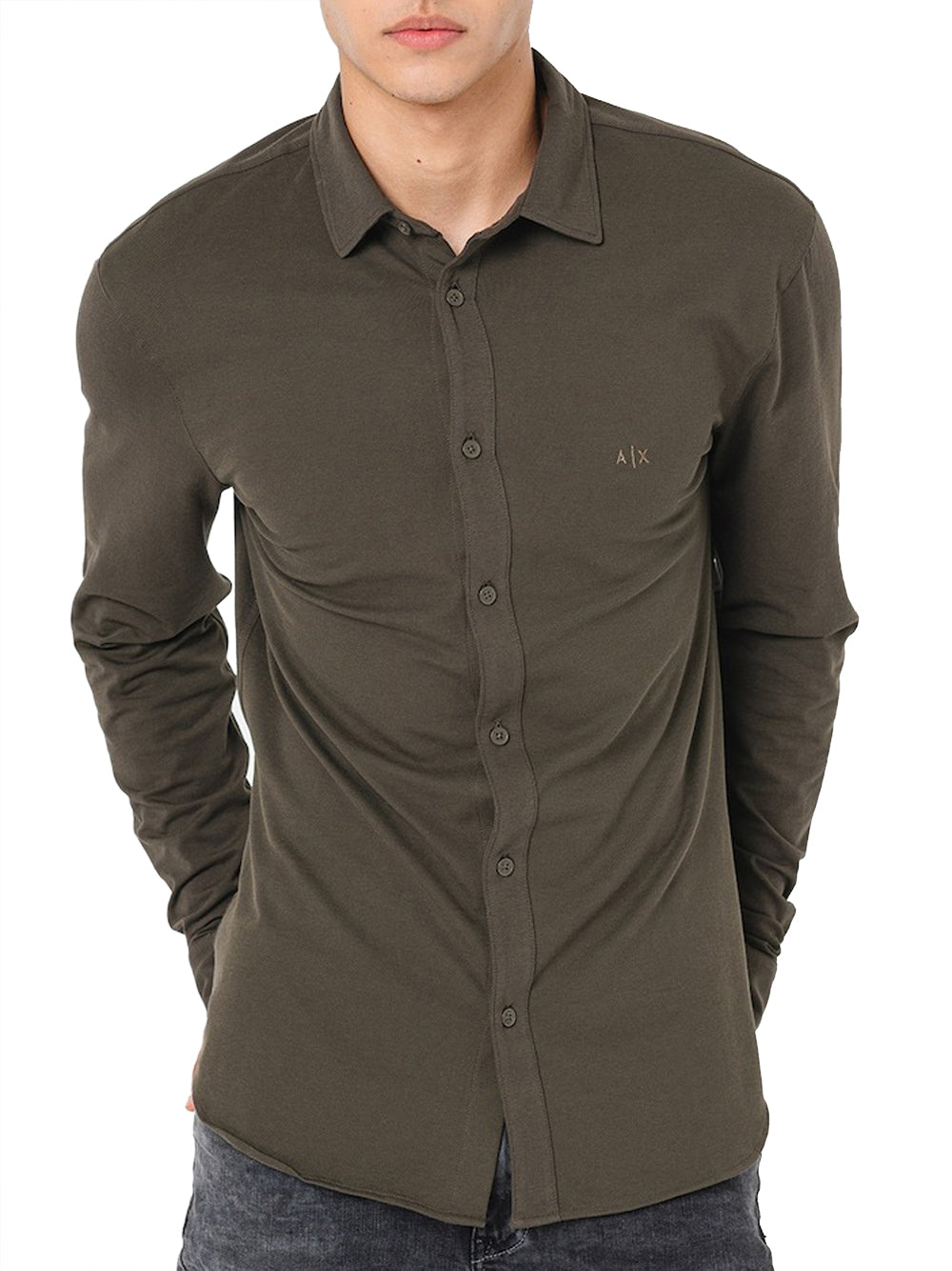 Camicia Armani Exchange da Uomo - Nero