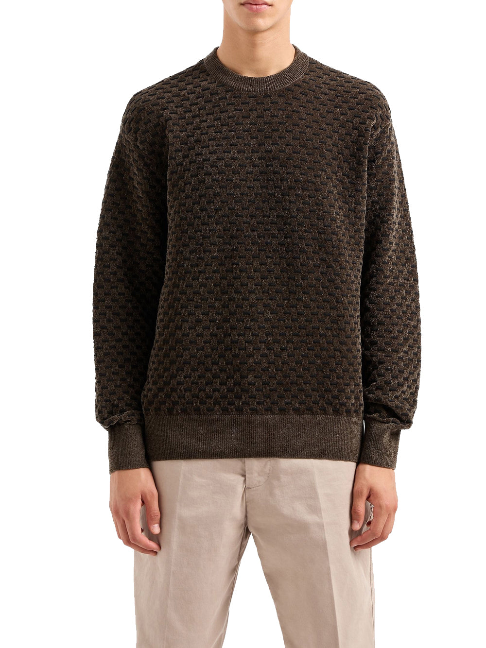 Pullover Armani Exchange da Uomo - Marrone