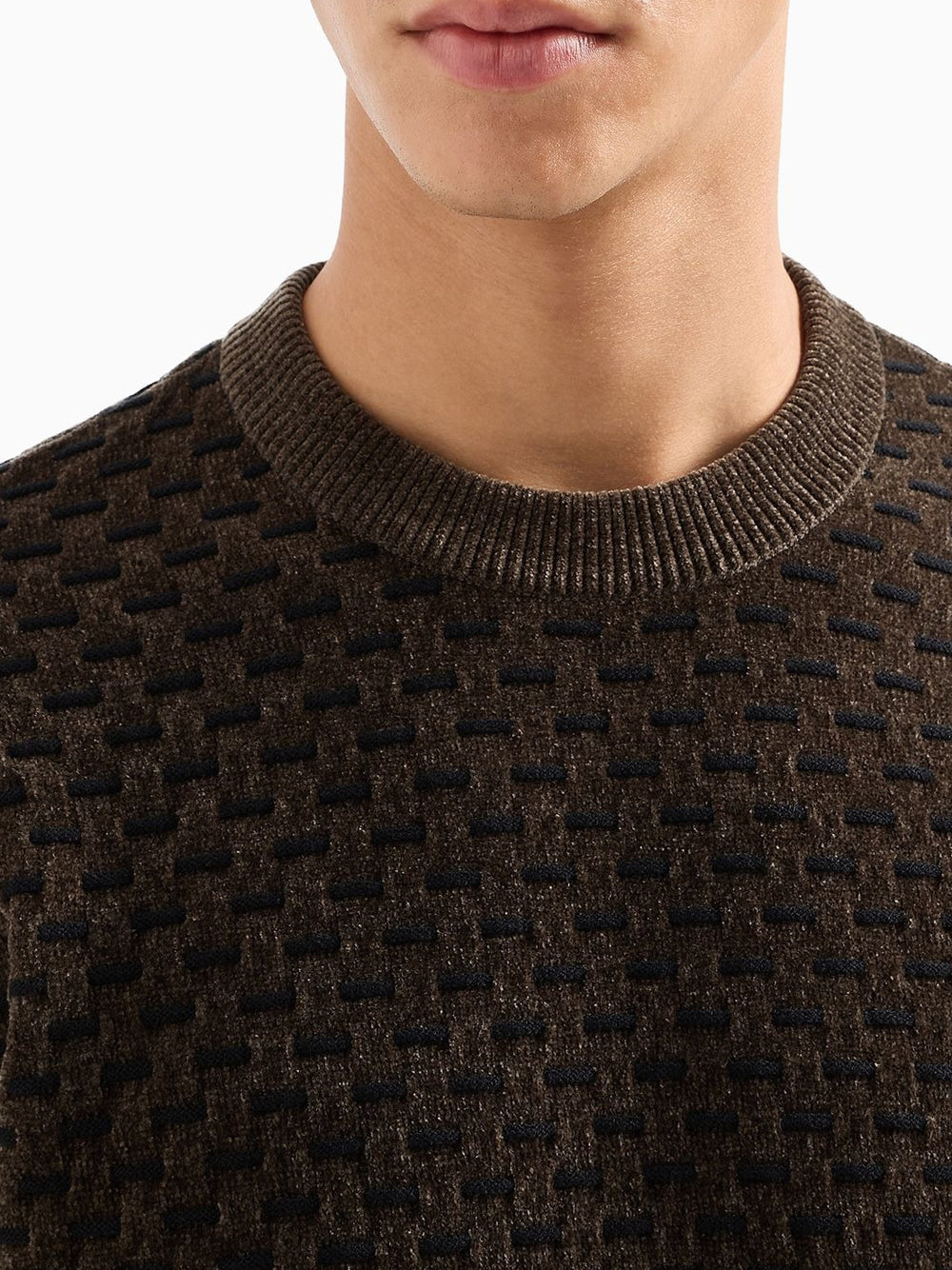 Pullover Armani Exchange da Uomo - Marrone