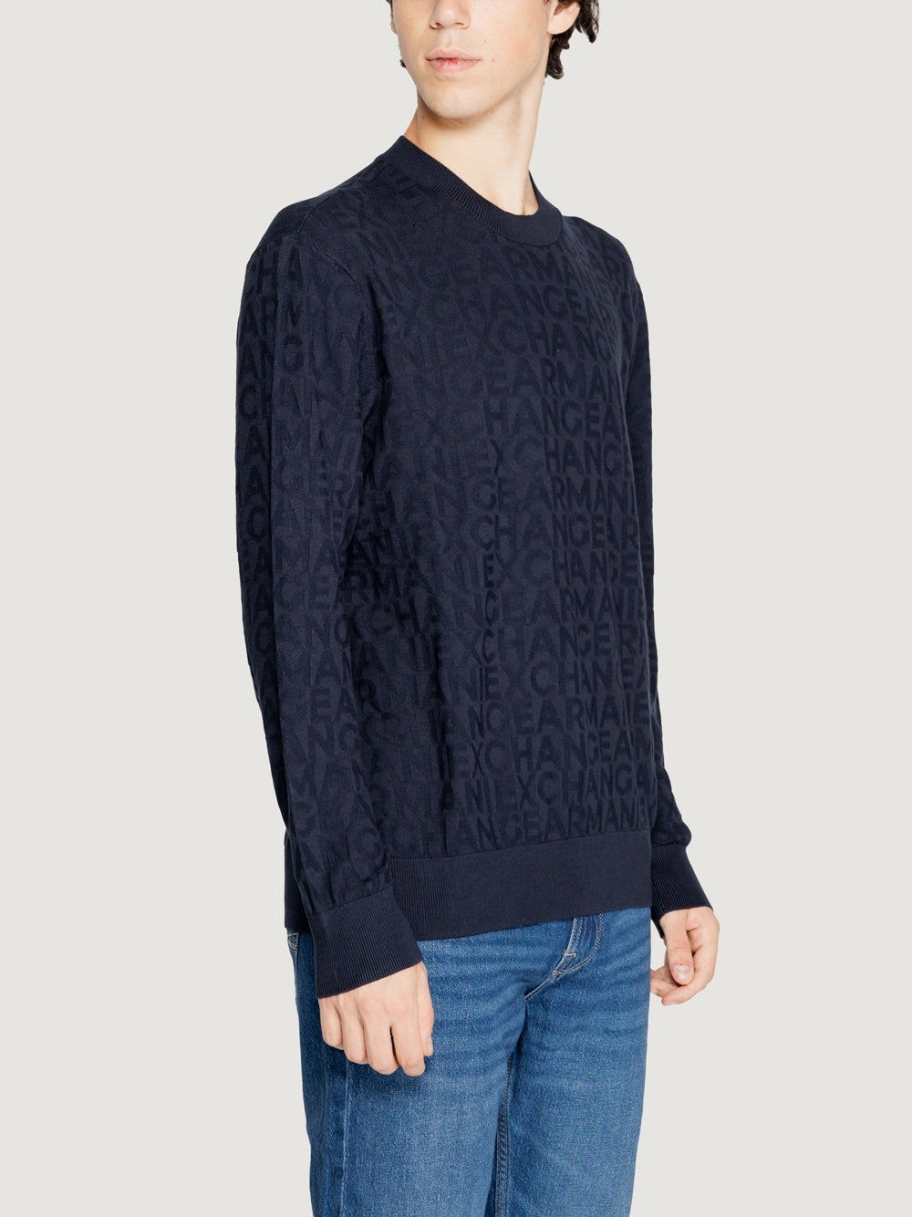 A|X Armani Exchange Pullover Uomo Mod. 6DZM1R-ZM4DZ 1510 NAVY Blu