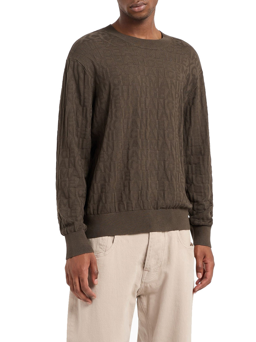 Pullover Armani Exchange da Uomo - Marrone