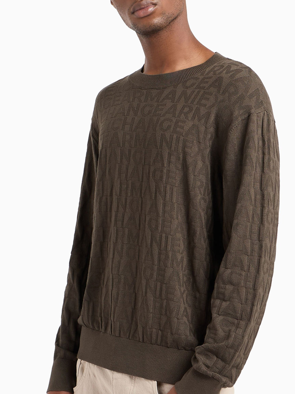 Pullover Armani Exchange da Uomo - Marrone