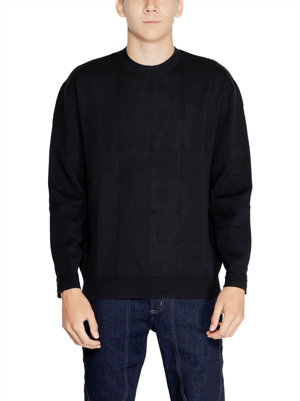 A|X Armani Exchange Pullover Uomo Mod. 6DZM6C-ZM5AZ 1200 Black Nero