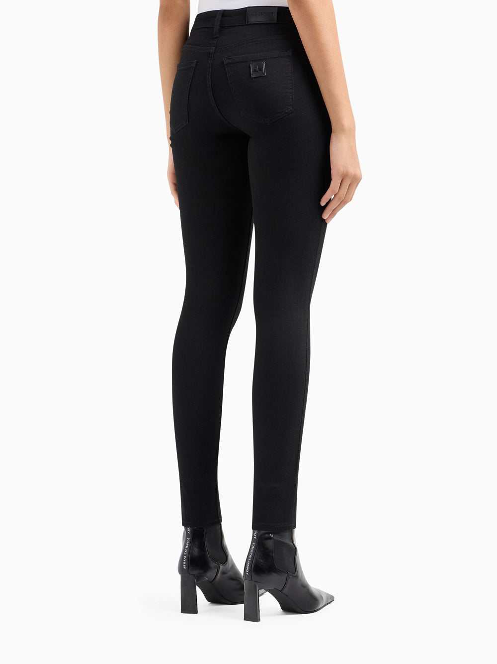 Jeans Skinny Armani Exchange da Donna - Nero