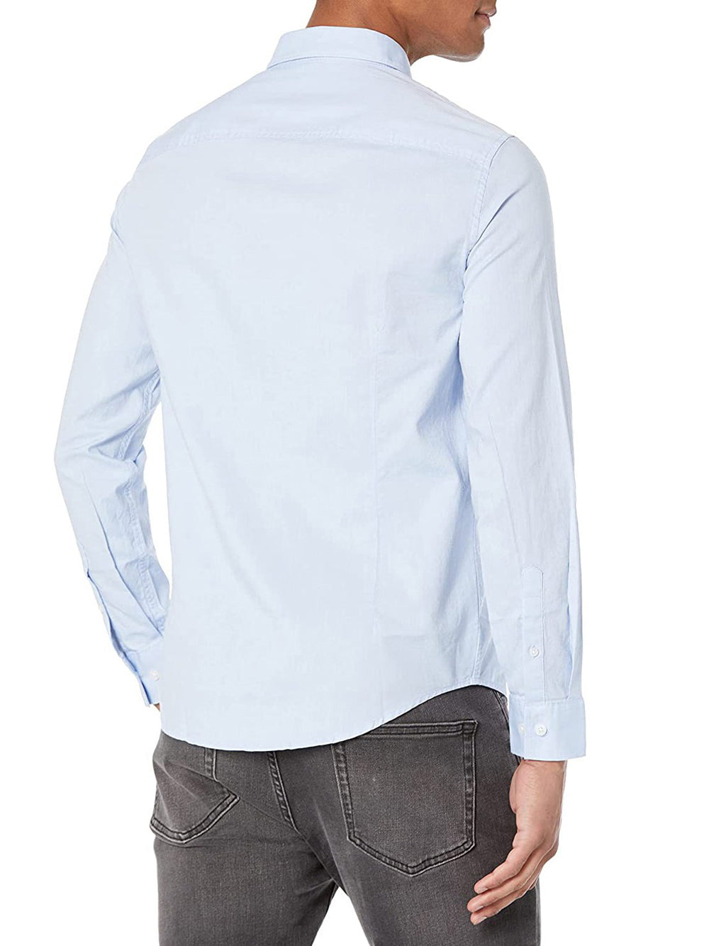 Camicia Classica Armani Exchange da Uomo - Celeste