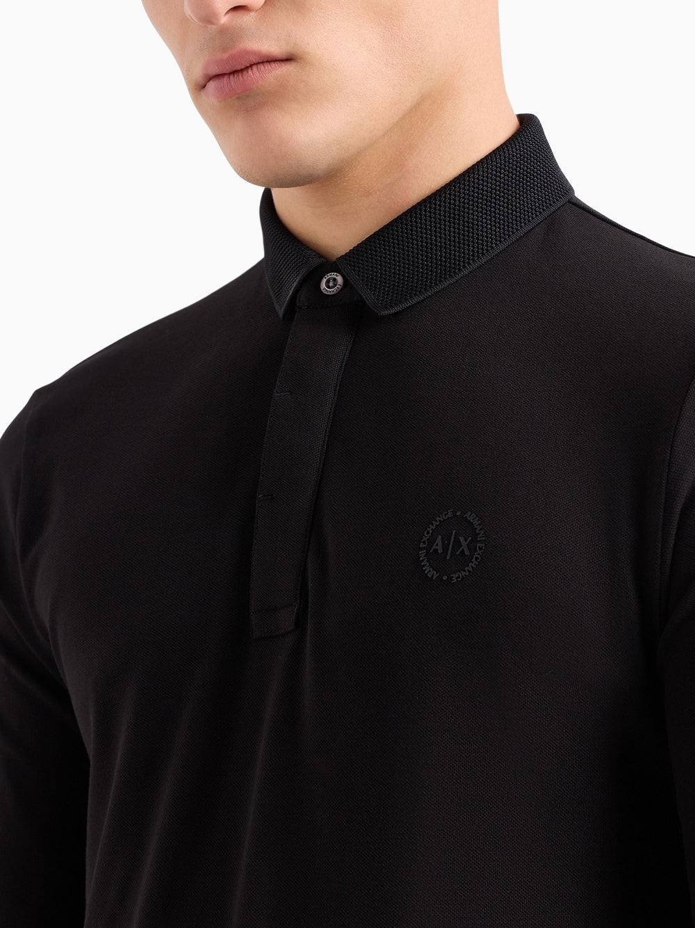 Polo Armani Exchange da Uomo - Nero