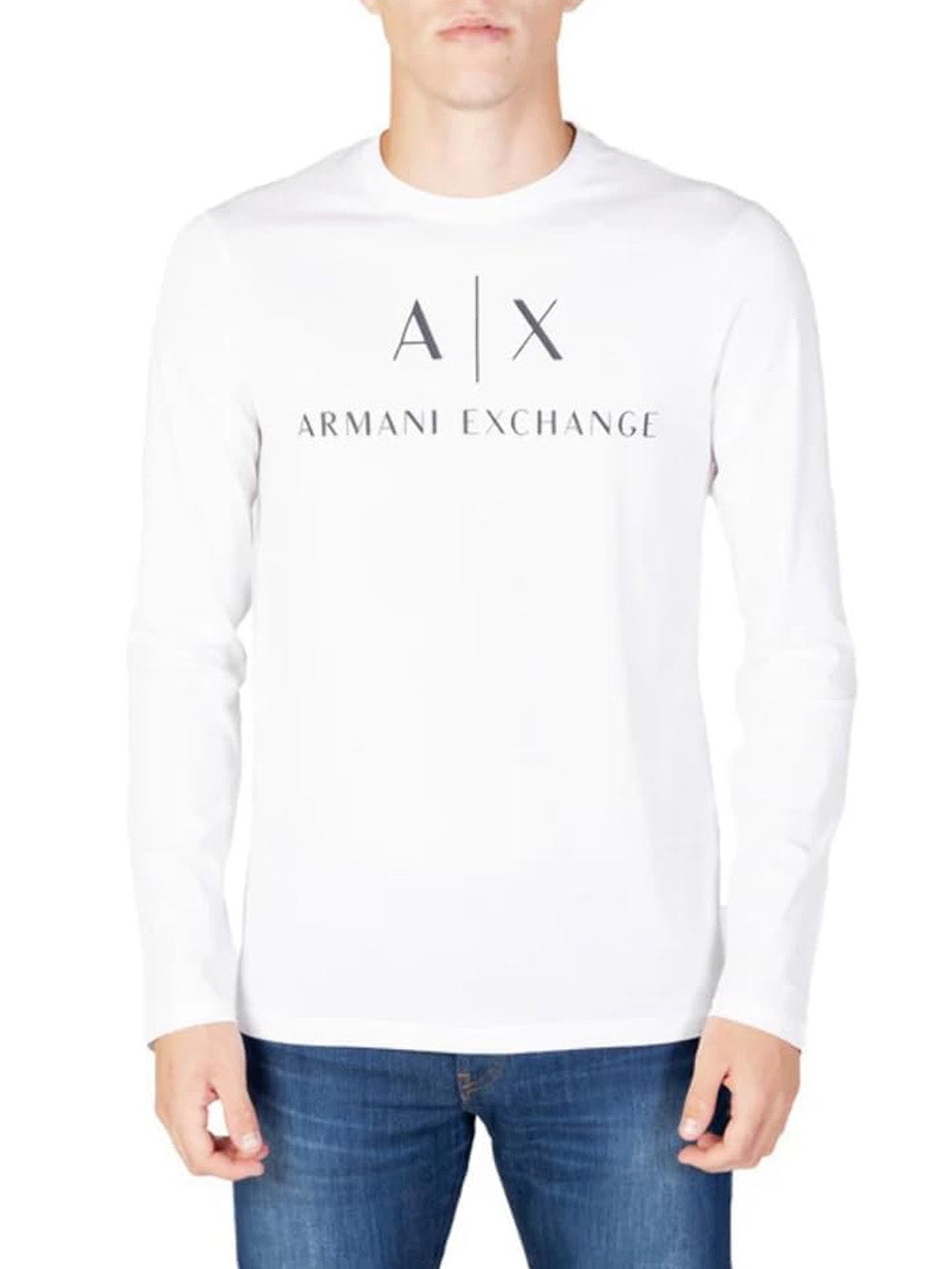 A|X Armani Exchange T-shirt Uomo Mod. 8NZTCH-Z8H4Z 1100 White Bianco