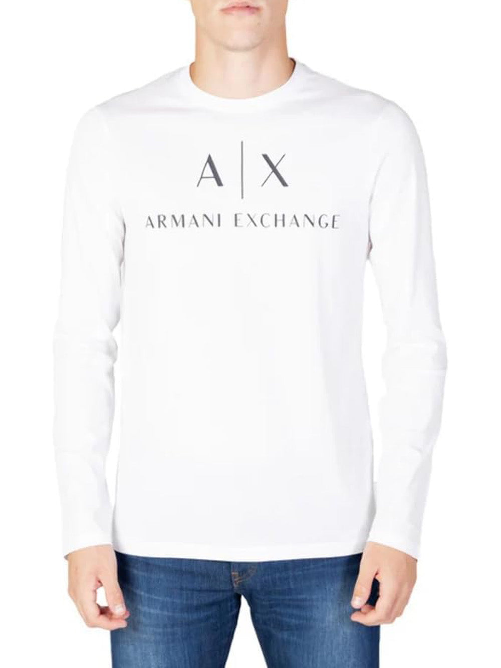 A|X Armani Exchange T-shirt Uomo Mod. 8NZTCH-Z8H4Z 1100 White Bianco