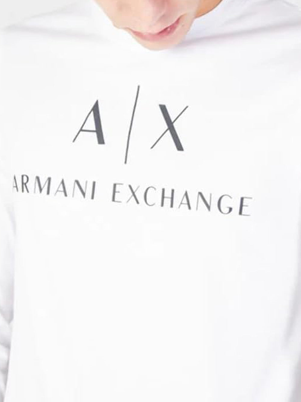 A|X Armani Exchange T-shirt Uomo Mod. 8NZTCH-Z8H4Z 1100 White Bianco