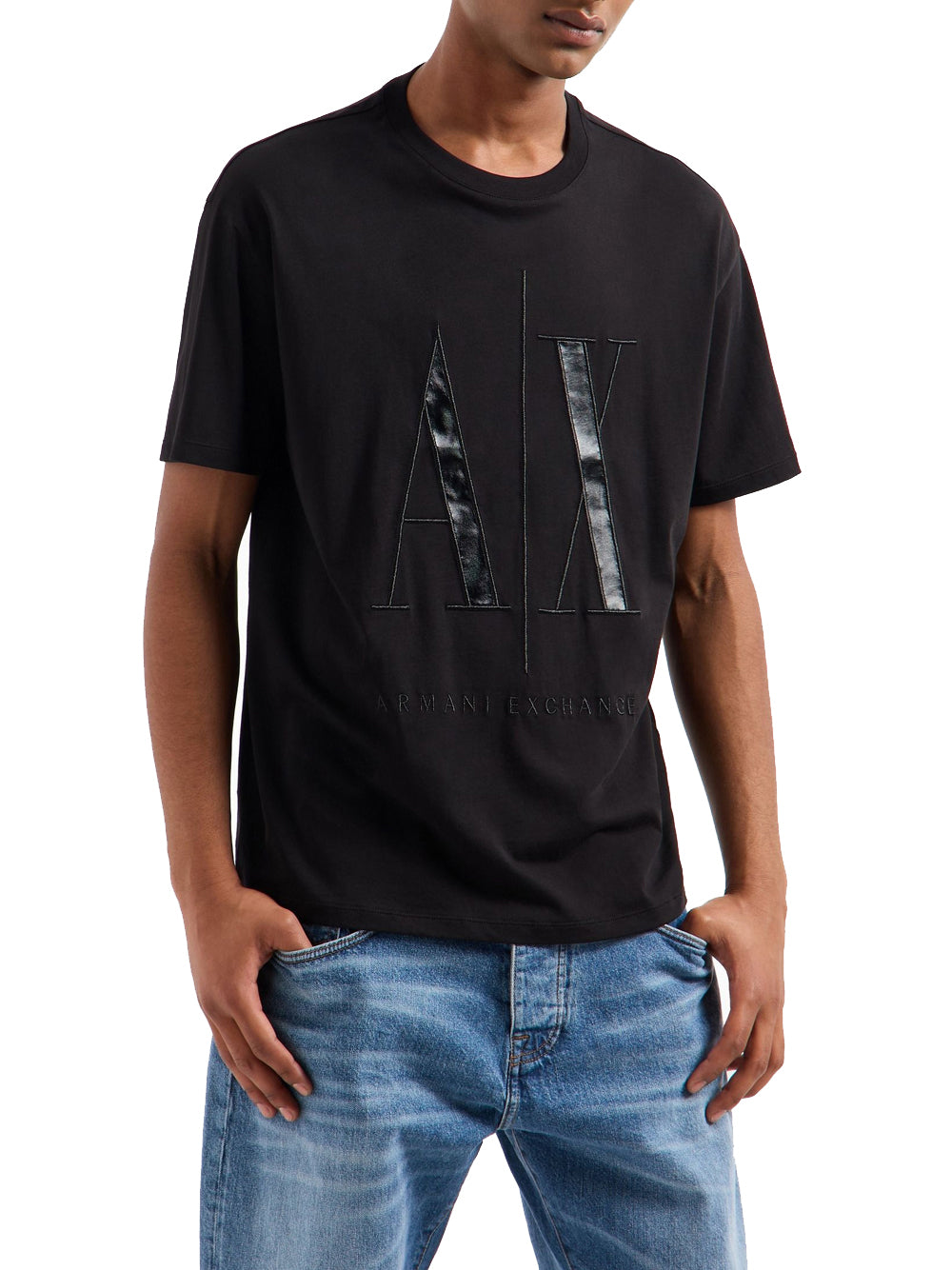 T-shirt Armani Exchange da Uomo - Nero