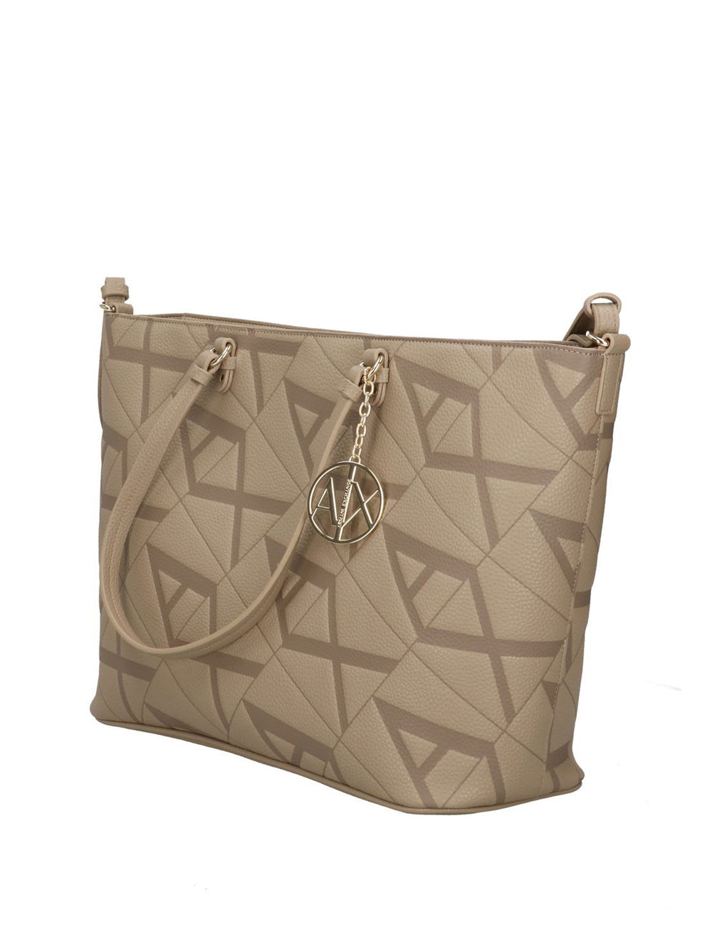 Borsa Shopper Armani Exchange da Donna - Beige